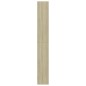 vidaXL Estantería 5 niveles contrachapada blanca y roble 80x24x175 cm vidaXL Estantería 5 niveles contrachapada blanca y roble 80x24x175 cm