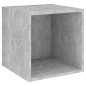 vidaXL Set de muebles de salón 2 pzas madera ingeniería gris hormigón vidaXL Set de muebles de salón 2 pzas madera ingeniería gris hormigón