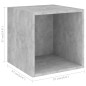 vidaXL Set de muebles de salón 2 pzas madera ingeniería gris hormigón vidaXL Set de muebles de salón 2 pzas madera ingeniería gris hormigón