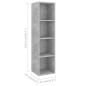 vidaXL Set de muebles de salón 2 pzas madera ingeniería gris hormigón vidaXL Set de muebles de salón 2 pzas madera ingeniería gris hormigón