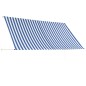 vidaXL Toldo retráctil 300x150 cm azul y blanco vidaXL Toldo retráctil 300x150 cm azul y blanco