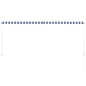vidaXL Toldo retráctil 300x150 cm azul y blanco vidaXL Toldo retráctil 300x150 cm azul y blanco