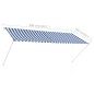 vidaXL Toldo retráctil 300x150 cm azul y blanco vidaXL Toldo retráctil 300x150 cm azul y blanco