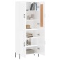 vidaXL Aparador alto madera contrachapada blanco brillo 69,5x34x180 cm vidaXL Aparador alto madera contrachapada blanco brillo 69,5x34x180 cm