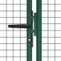 vidaXL Puerta de malla para jardín de acero verde 400x125 cm vidaXL Puerta de malla para jardín de acero verde 400x125 cm