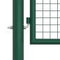 vidaXL Puerta de malla para jardín de acero verde 400x125 cm vidaXL Puerta de malla para jardín de acero verde 400x125 cm