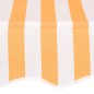 vidaXL Toldo manual retráctil 100 cm naranja y blanco a rayas vidaXL Toldo manual retráctil 100 cm naranja y blanco a rayas