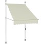 vidaXL Toldo retráctil de operación manual color crema 100 cm vidaXL Toldo retráctil de operación manual color crema 100 cm