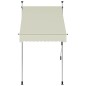 vidaXL Toldo retráctil de operación manual color crema 100 cm vidaXL Toldo retráctil de operación manual color crema 100 cm