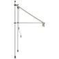 vidaXL Toldo retráctil de operación manual color crema 100 cm vidaXL Toldo retráctil de operación manual color crema 100 cm