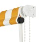 vidaXL Toldo retráctil amarillo y blanco 100x150 cm vidaXL Toldo retráctil amarillo y blanco 100x150 cm