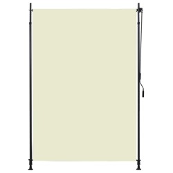 vidaXL Estor enrollable de exterior color crema 150x270 cm