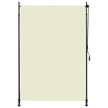 vidaXL Estor enrollable de exterior color crema 150x270 cm