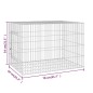vidaXL Jaula para conejos hierro galvanizado 78x54x54 cm vidaXL Jaula para conejos hierro galvanizado 78x54x54 cm