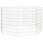 vidaXL Jaula para conejos de 8 paneles hierro galvanizado 54x80 cm vidaXL Jaula para conejos de 8 paneles hierro galvanizado 54x80 cm