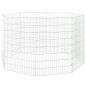 vidaXL Jaula para conejos de 8 paneles hierro galvanizado 54x80 cm vidaXL Jaula para conejos de 8 paneles hierro galvanizado 54x80 cm