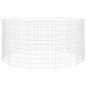 vidaXL Jaula para conejos 12 paneles hierro galvanizado 54x100 cm vidaXL Jaula para conejos 12 paneles hierro galvanizado 54x100 cm