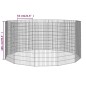 vidaXL Jaula para conejos 12 paneles hierro galvanizado 54x100 cm vidaXL Jaula para conejos 12 paneles hierro galvanizado 54x100 cm