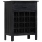 vidaXL Botellero de madera de mango maciza negro 56x35x75 cm vidaXL Botellero de madera de mango maciza negro 56x35x75 cm