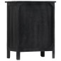 vidaXL Botellero de madera de mango maciza negro 56x35x75 cm vidaXL Botellero de madera de mango maciza negro 56x35x75 cm