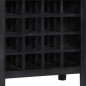 vidaXL Botellero de madera de mango maciza negro 56x35x75 cm vidaXL Botellero de madera de mango maciza negro 56x35x75 cm