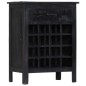 vidaXL Botellero de madera de mango maciza negro 56x35x75 cm vidaXL Botellero de madera de mango maciza negro 56x35x75 cm