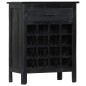 vidaXL Botellero de madera de mango maciza negro 56x35x75 cm vidaXL Botellero de madera de mango maciza negro 56x35x75 cm