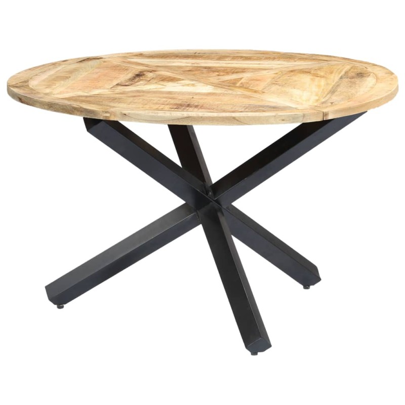 vidaXL Mesa de comedor redonda de madera maciza de mango 120x76 cm vidaXL Mesa de comedor redonda de madera maciza de mango 120x76 cm