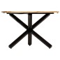 vidaXL Mesa de comedor redonda de madera maciza de mango 120x76 cm vidaXL Mesa de comedor redonda de madera maciza de mango 120x76 cm