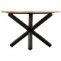 vidaXL Mesa de comedor redonda de madera maciza de mango 120x76 cm vidaXL Mesa de comedor redonda de madera maciza de mango 120x76 cm