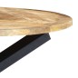 vidaXL Mesa de comedor redonda de madera maciza de mango 120x76 cm vidaXL Mesa de comedor redonda de madera maciza de mango 120x76 cm