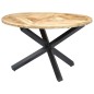 vidaXL Mesa de comedor redonda de madera maciza de mango 120x76 cm vidaXL Mesa de comedor redonda de madera maciza de mango 120x76 cm