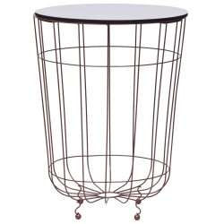 vidaXL Mesa de centro dorado Ø 40 cm