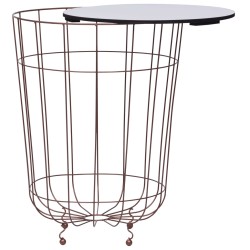 vidaXL Mesa de centro dorado Ø 40 cm