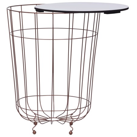 vidaXL Mesa de centro dorado Ø 40 cm
