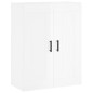 vidaXL Aparador alto madera contrachapada blanco brillo 69,5x34x180 cm vidaXL Aparador alto madera contrachapada blanco brillo 69,5x34x180 cm