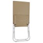 vidaXL Sillas de playa plegables 2 unidades tela gris taupe vidaXL Sillas de playa plegables 2 unidades tela gris taupe