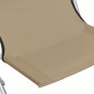 vidaXL Sillas de playa plegables 2 unidades tela gris taupe vidaXL Sillas de playa plegables 2 unidades tela gris taupe