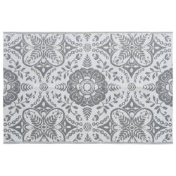vidaXL Alfombra de exterior PP gris claro 120x180 cm