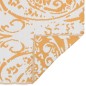 vidaXL Alfombra de exterior PP naranja y blanco 190x290 cm vidaXL Alfombra de exterior PP naranja y blanco 190x290 cm