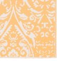vidaXL Alfombra de exterior PP naranja y blanco 190x290 cm vidaXL Alfombra de exterior PP naranja y blanco 190x290 cm