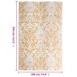 vidaXL Alfombra de exterior PP naranja y blanco 190x290 cm vidaXL Alfombra de exterior PP naranja y blanco 190x290 cm