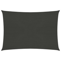 vidaXL Toldo de vela antracita HDPE 160 g/m² 6x7 m