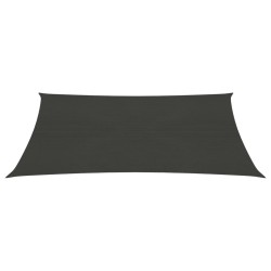 vidaXL Toldo de vela antracita HDPE 160 g/m² 6x7 m