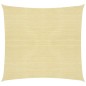 vidaXL Toldo de vela HDPE beige 160 g/m² 7x7 m