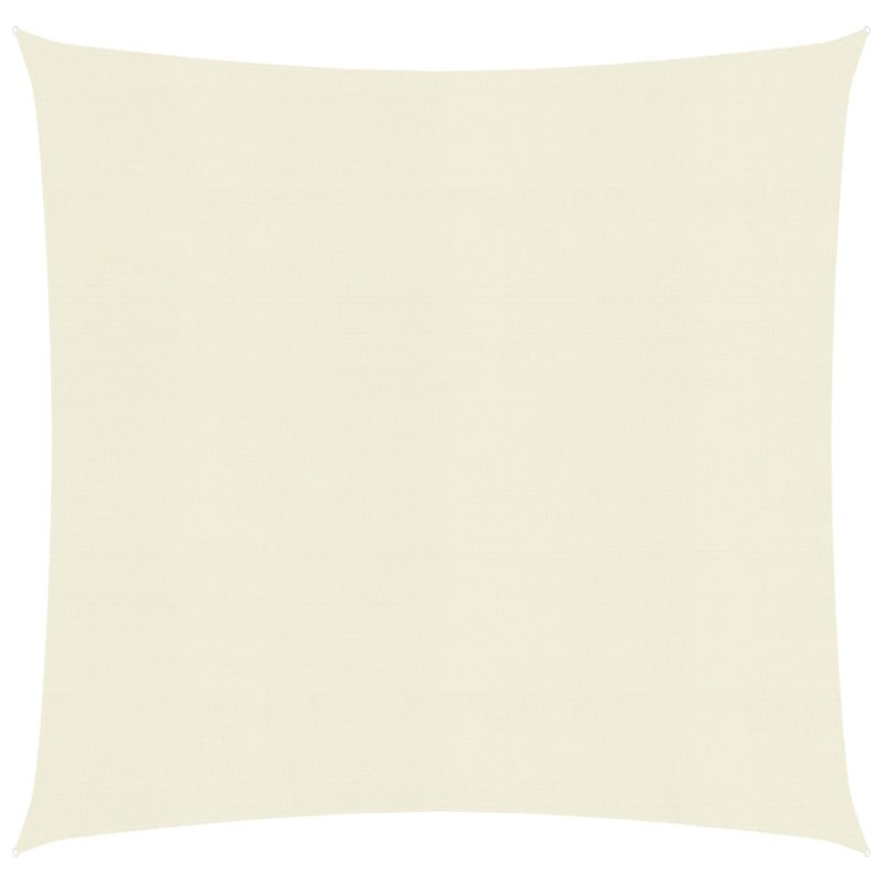 vidaXL Toldo de vela crema HDPE 160 g/m² 6x6 m vidaXL Toldo de vela crema HDPE 160 g/m² 6x6 m