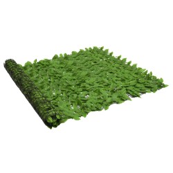 vidaXL Toldo para balcón con hojas verde 600x150 cm