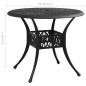 vidaXL Mesa de jardín aluminio fundido negra 90x90x74 cm vidaXL Mesa de jardín aluminio fundido negra 90x90x74 cm