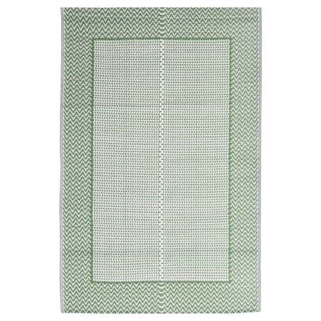 vidaXL Alfombra de exterior PP verde 160x230 cm