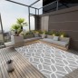 vidaXL Alfombra de exterior PP gris 140x200 cm vidaXL Alfombra de exterior PP gris 140x200 cm